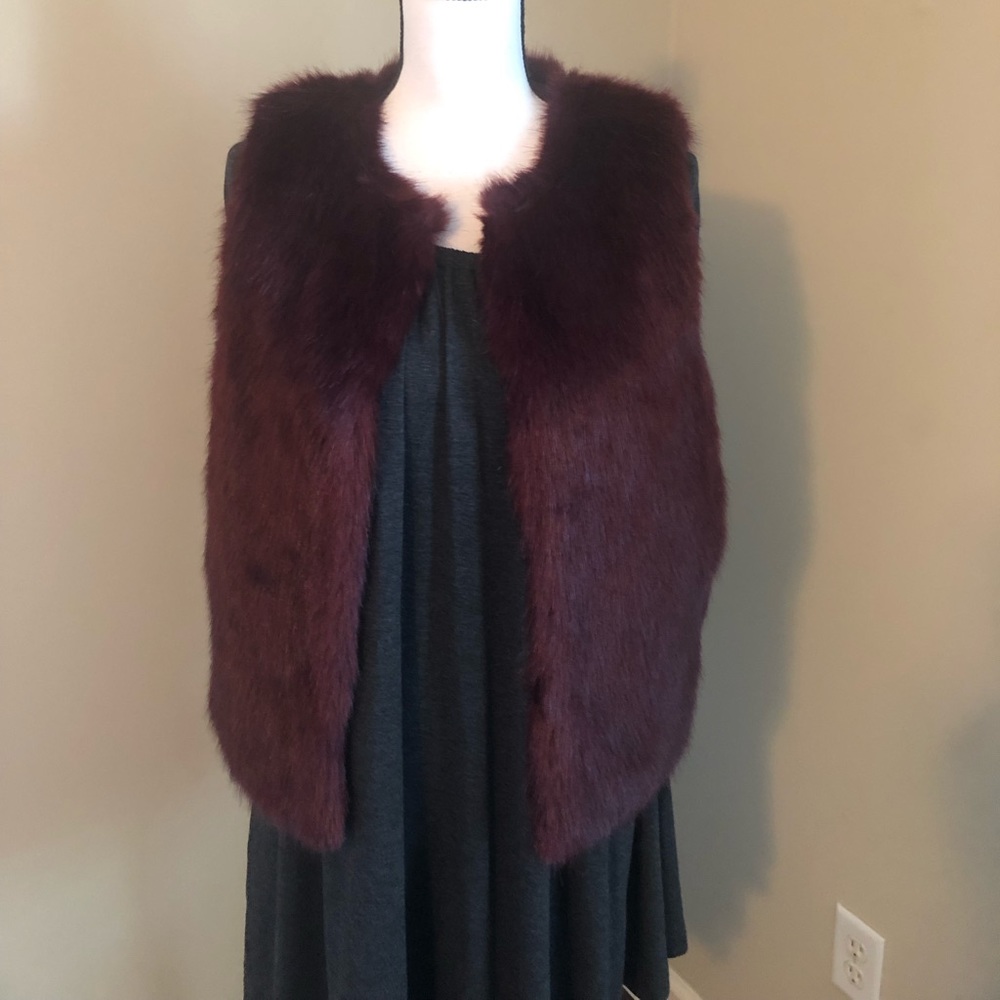 New without Tags - Topshop Fur Vest